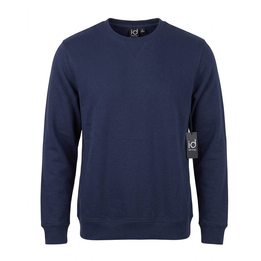 Ideology Mens Promo Fleece Sweatshirt Navy Blazer Crewneck Large 100130644MN